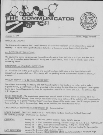 Communicator - Jan. 11, 1971 thumbnail