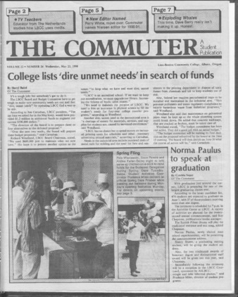 Commuter - May 23, 1990 - Volume 22, Edition 24 thumbnail