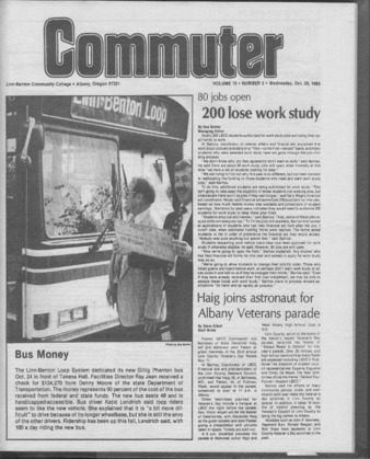 Commuter - Oct. 26, 1983 - Volume 15, Edition 5 thumbnail