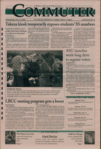 Commuter - Oct. 4, 2000 - Volume 32, Edition 2 thumbnail