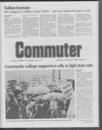 Commuter - Jan. 20, 1982 - Volume 13, Edition 13 thumbnail