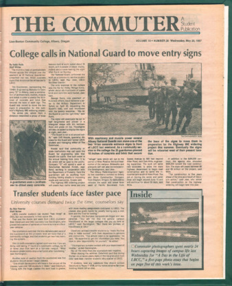 Commuter - May 20, 1987 - Volume 18, Edition 26 thumbnail