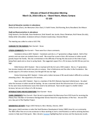 Board of Education Minutes 3-16-16 thumbnail