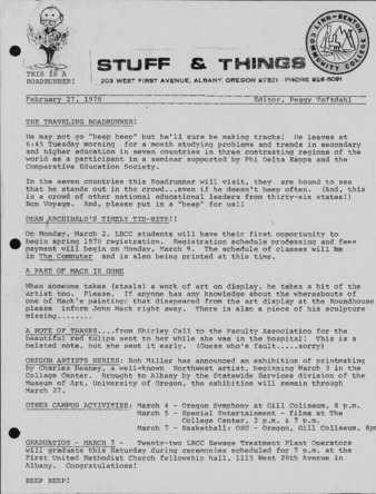 Things & Stuff - Feb. 27, 1970 thumbnail