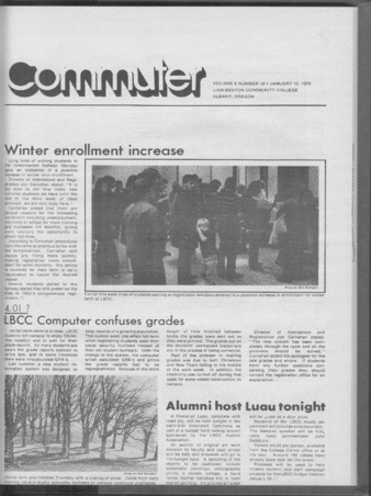 Commuter - Jan. 10, 1975 - Volume 6, Edition 10 thumbnail