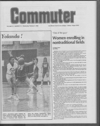 Commuter - Feb. 3, 1982 - Volume 13, Edition 15 thumbnail